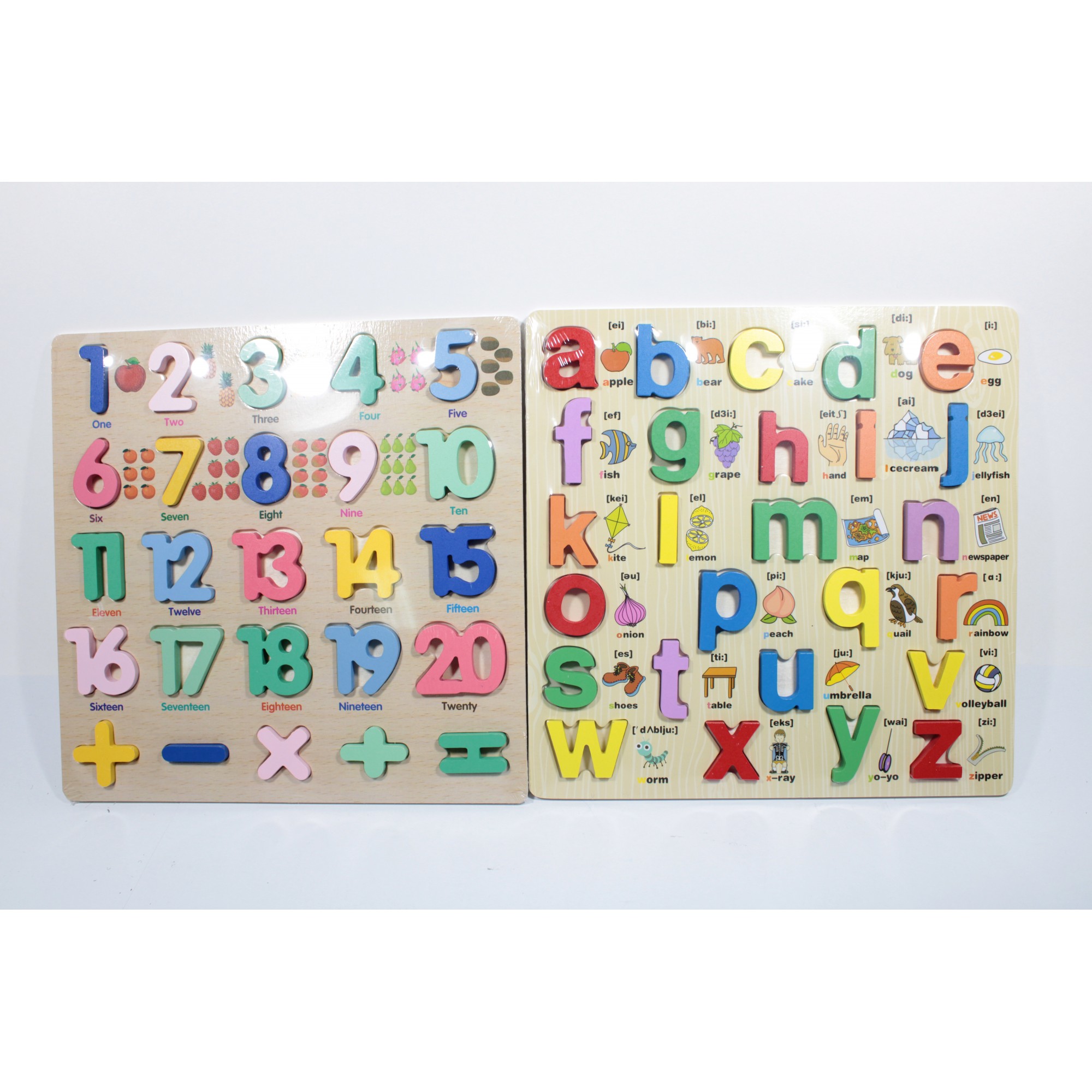 TABLITA LEMN LITERE/CIFRE 30X30CM (1/80)