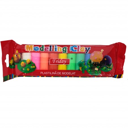 PLASTILINA 10 CULORI FRIDAY (30/240)