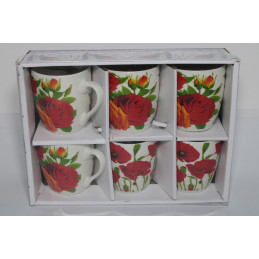 CANA CERAMICA 6/SET CU FLORI X1108 (1/16)