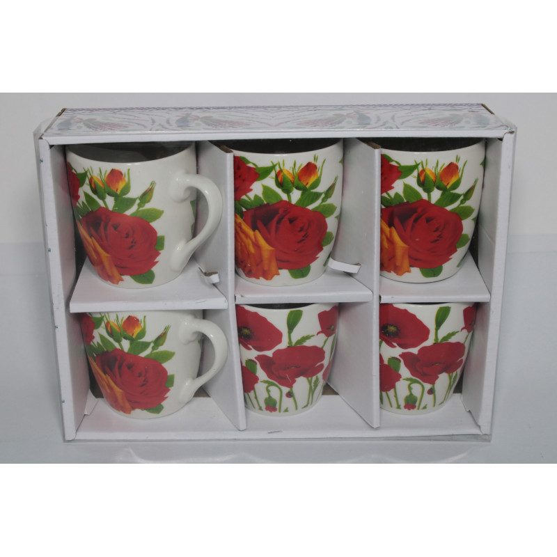 CANA CERAMICA 6/SET CU FLORI X1108 (1/16)