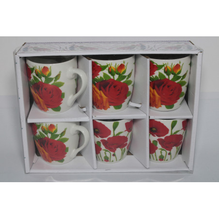 CANA CERAMICA 6/SET CU FLORI X1108 (1/16)
