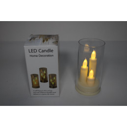 ORNAMENT CU 3 LUMANARI CU LUMINA 16CM 16-3 (1/120)