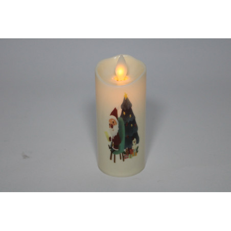 ORNAMENT LUMANARE PLASTIC MOS CRACIUN 11CM (12/480)