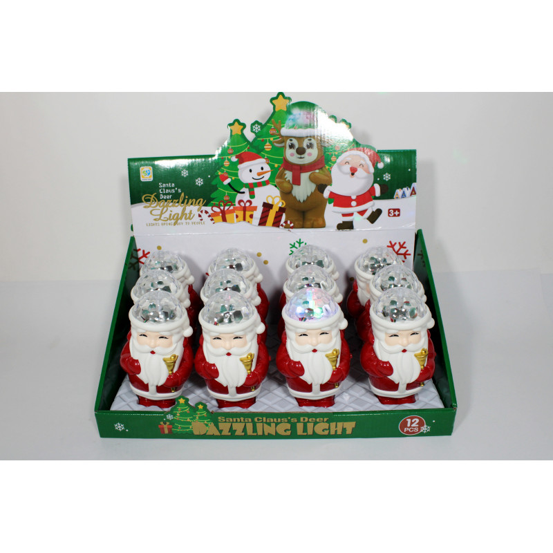 FIGURINA PLASTIC CRACIUN MUZICA+LUM.15,5CM SY426A-2