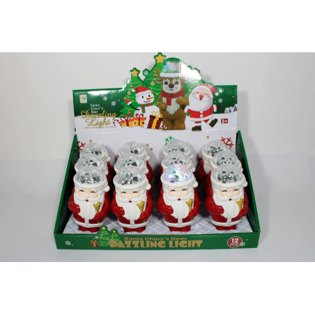 FIGURINA PLASTIC CRACIUN MUZICA+LUM.15,5CM SY426A-2
