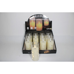 ORNAMENT PLASTIC LUMANARE 12,5CM CH872 (12/240)