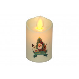 ORNAMENT LUMANARE PLASTIC MOS CRACIUN 7CM (12/480)