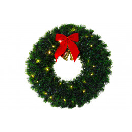 ORNAMENT CORONITA PLASTIC CU LUMINA G-8L 38CM (1/75)
