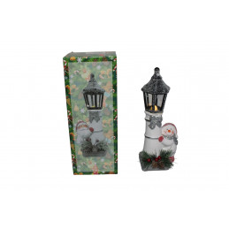 ORNAMENT CERAMIC CU FELINAR 23CM KK21013 (1/48)