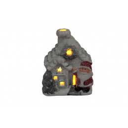 ORNAMENT CERAMIC CASUTA CU LUMINA KK23017B (1/72)