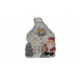 ORNAMENT CERAMIC CASUTA CU LUMINA KK23017B (1/72)