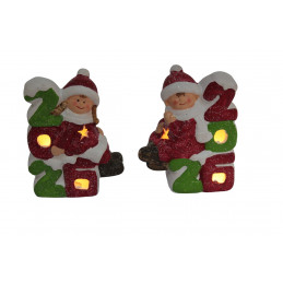 ORNAMENT CERAMIC BAIAT/FATA CU LUMINA DM2026 (1/72)
