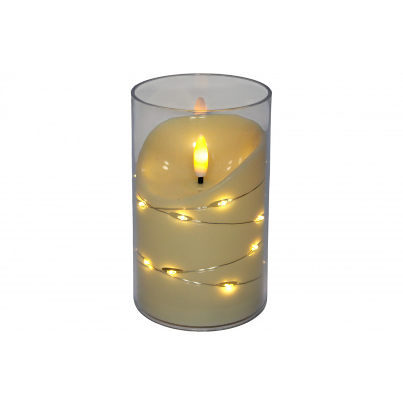 ORNAMENT PLASTIC LUMANARE 12,5CM CH871 (1/120)
