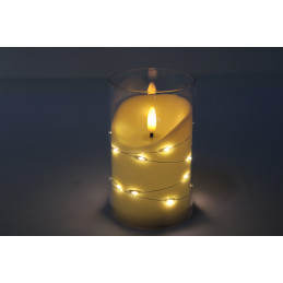 ORNAMENT PLASTIC LUMANARE 12,5CM CH871 (1/120)