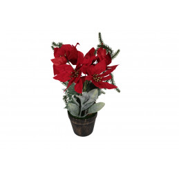 ORNAMENT CU CRACIUNITE LA GHIVECI 30CM AFS03001 (1/8