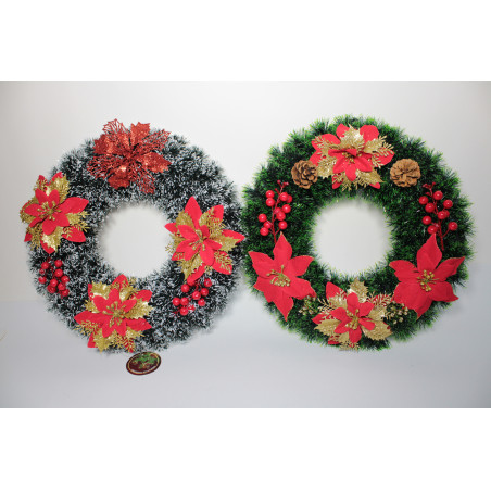 ORNAMENT CORONITA PLASTIC G-522 38CM (1/70)