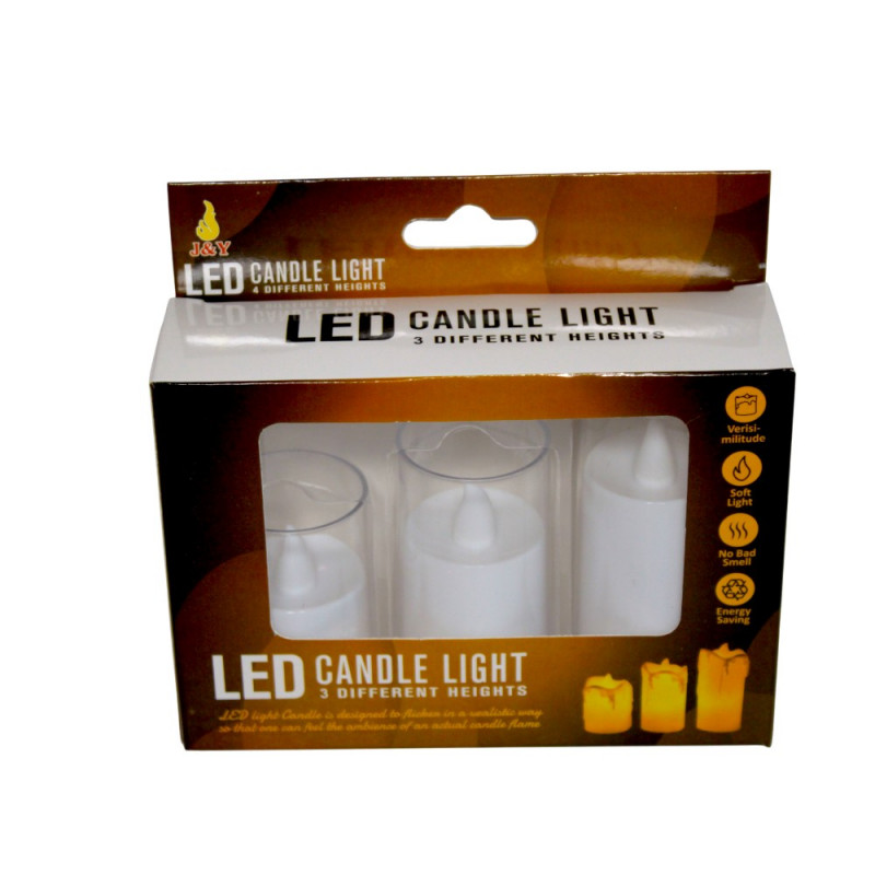 ORNAMENT 3 LUMANARI PLASTIC LA CUTIE 925-12 (1/240)