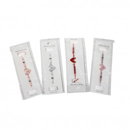 BRATARA CU SNUR+INIMA LA TIPLA RC08 (12/1200)