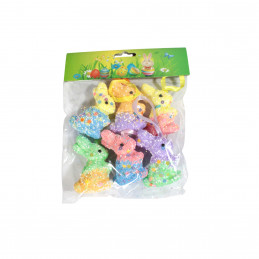 ORNAMENT PASTE IEPURAS 6/SET CX18-037C,CX16-033 (1/4