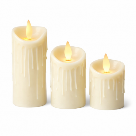 ORNAMENT 3 LUMANARI PLASTIC LA CUTIE 925-11 (1/120)