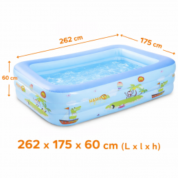 PISCINA GONFLABILA DREPTUNGHIULARA 262X175X60 (1/4)