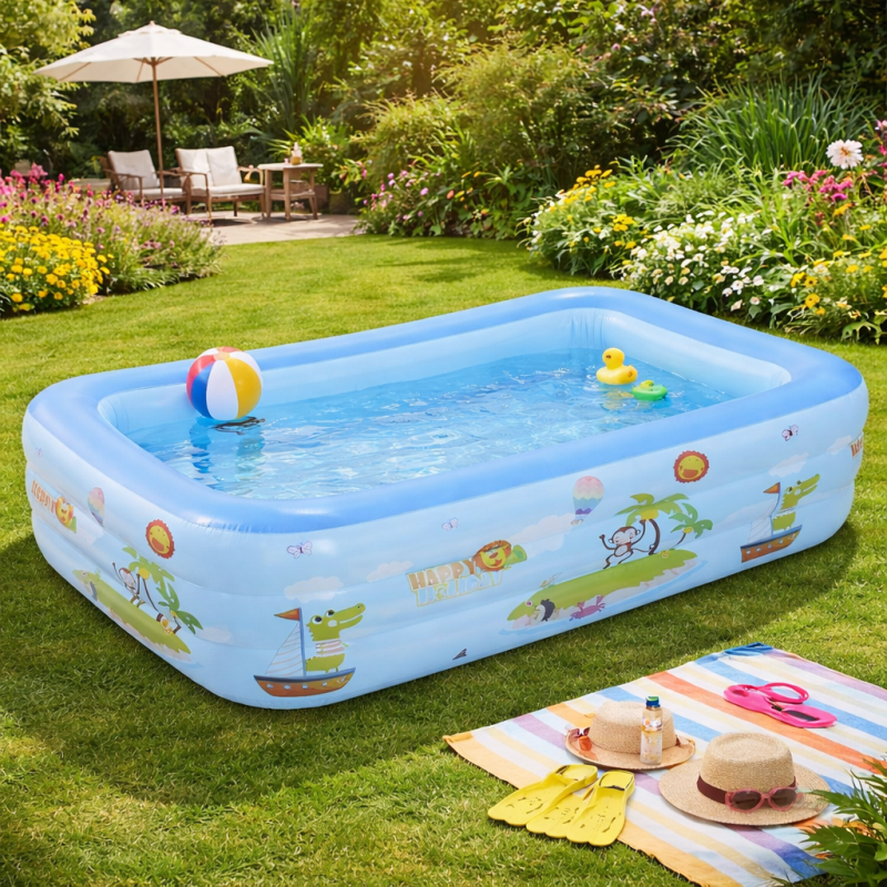 PISCINA GONFLABILA DREPTUNGHIULARA 262X175X60 (1/4)